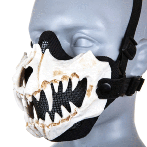 Máscara Stalker EVO Colmillos Actualización Máscara blanca