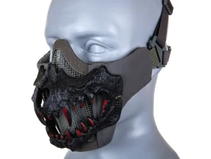 MASCARA DE MALLA GRIS CALEVERA NEGRA