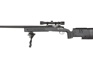 Sniper Modelo S02 Negro  480 fps (incluye Mira y Bípode)