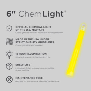 Luz química amarilla